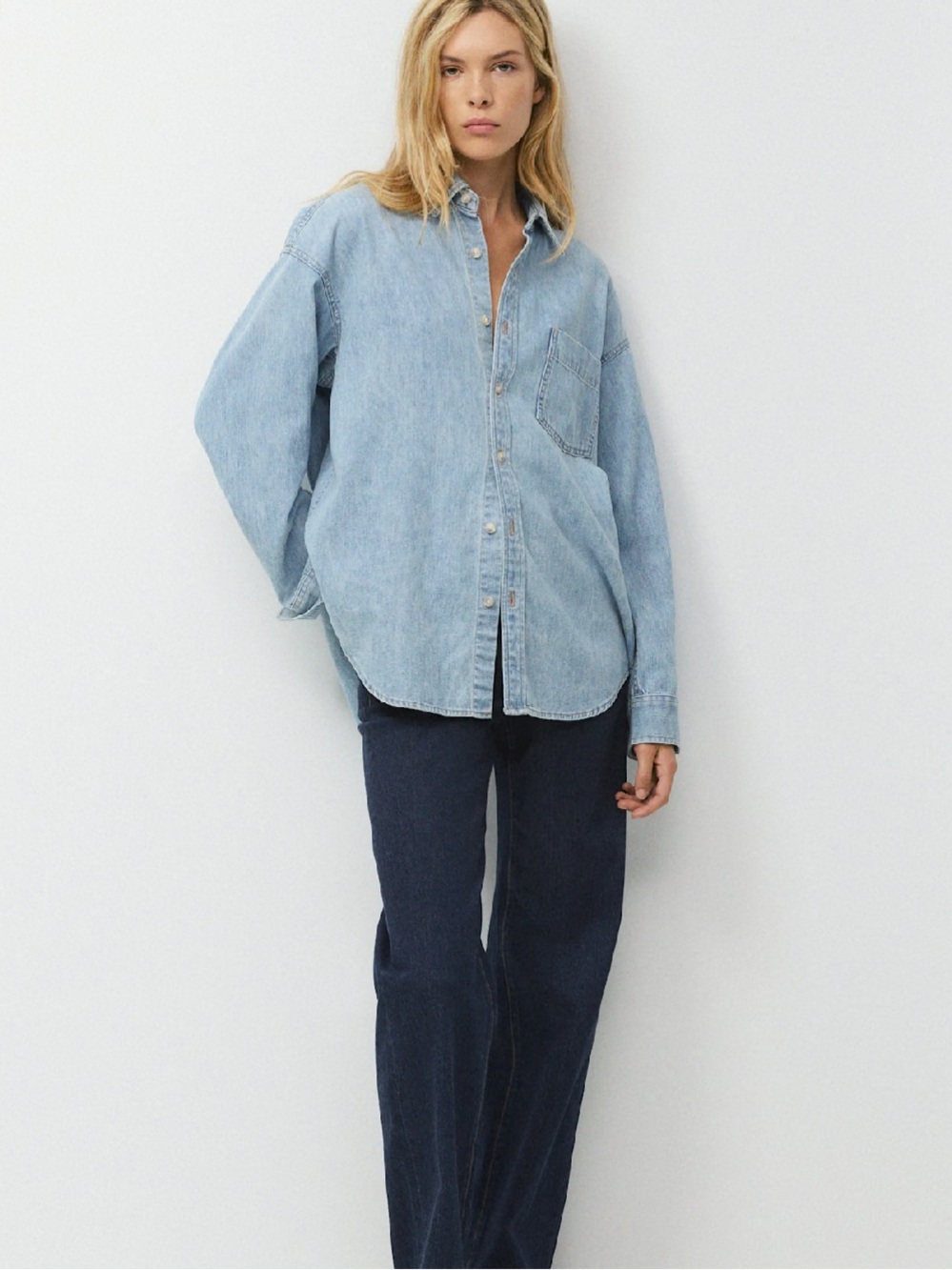 Denim Forum The '80s Comfy Denim Shirt